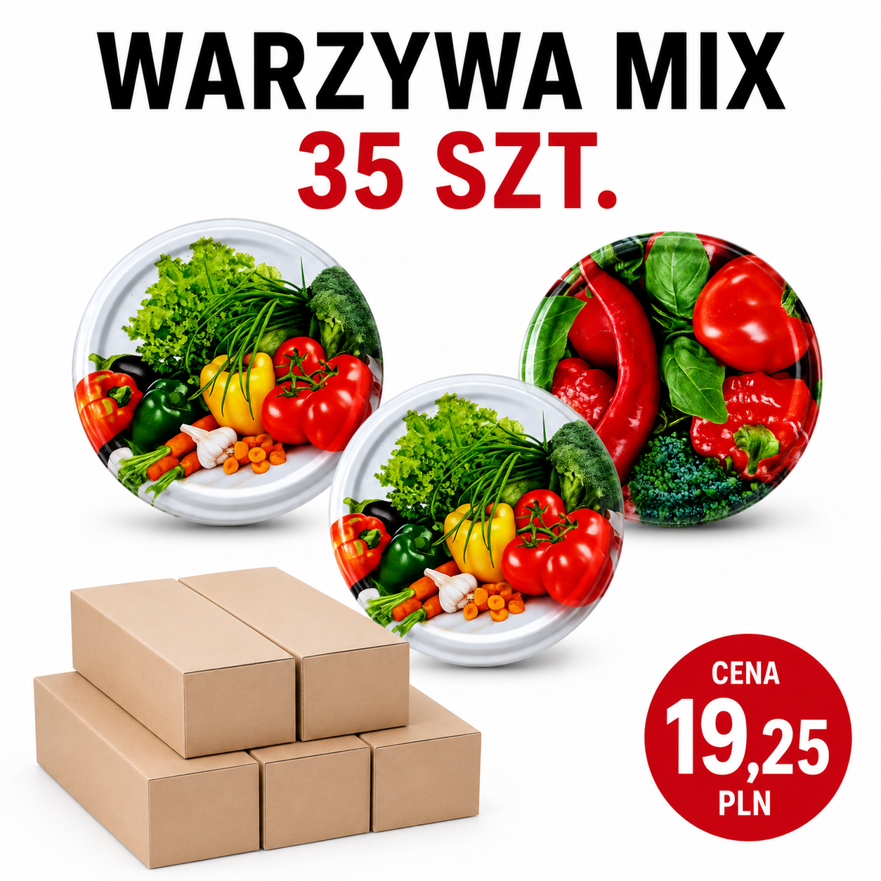 Zakrętki warzywa mix